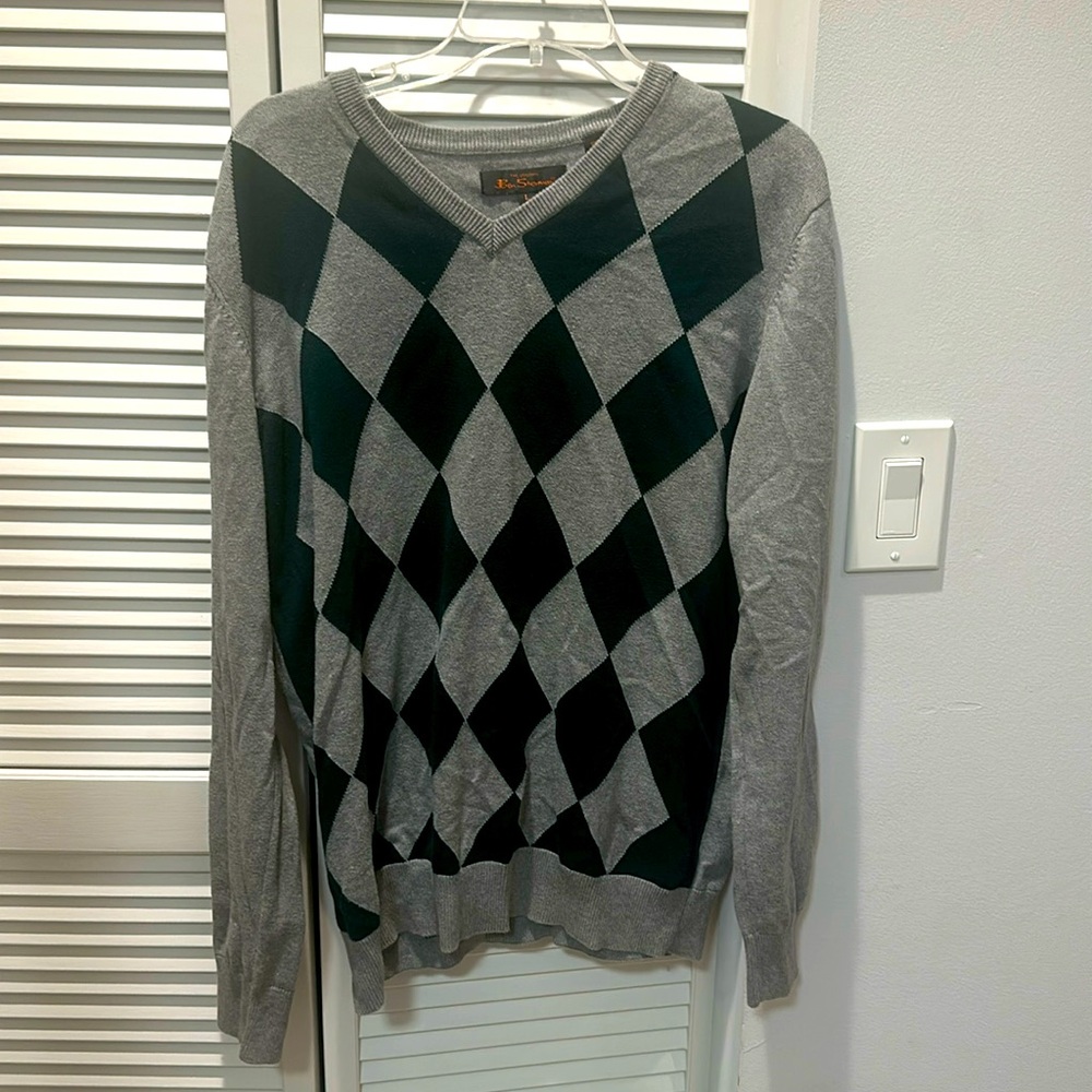 Men’s large Ben Sherman argyle sweater